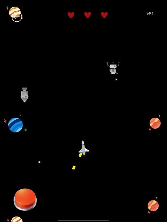Изображение игры: Spaceship & Asteroids