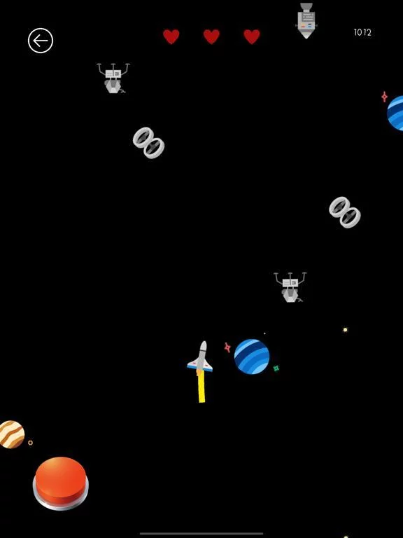 Изображение игры: Spaceship & Asteroids