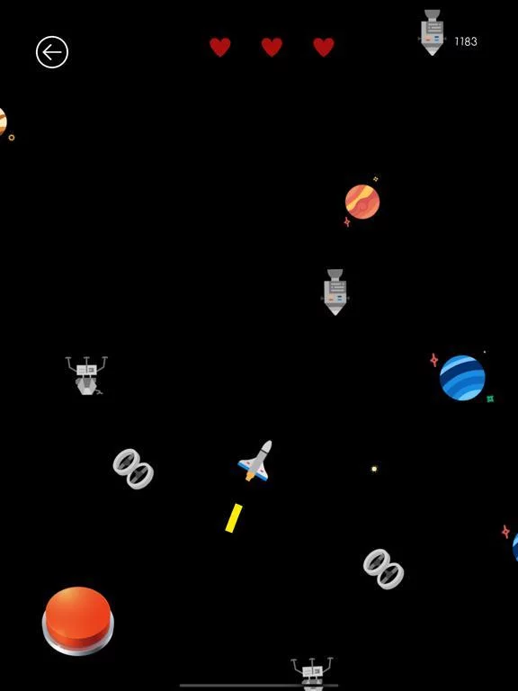 Изображение игры: Spaceship & Asteroids