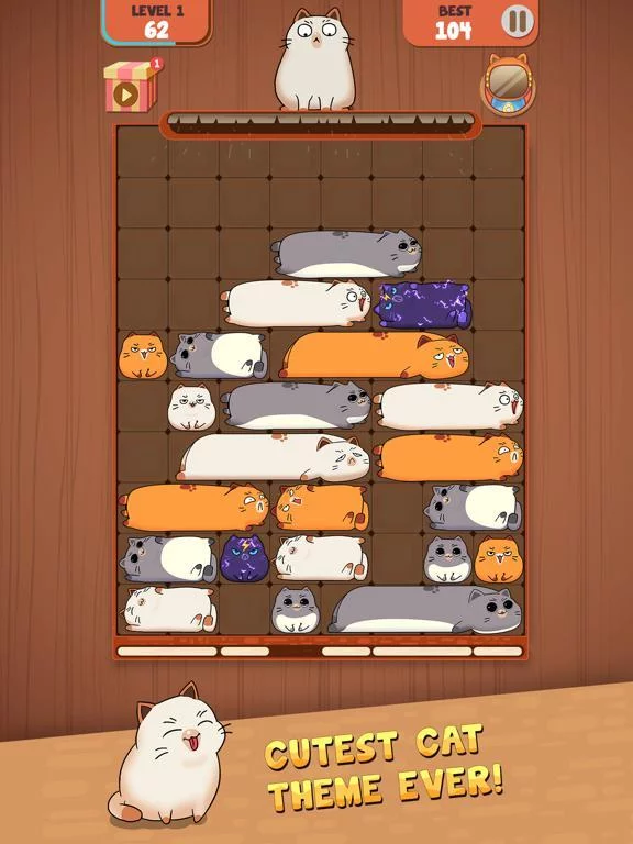 Изображение игры: Haru Cats: Slide Block Puzzle