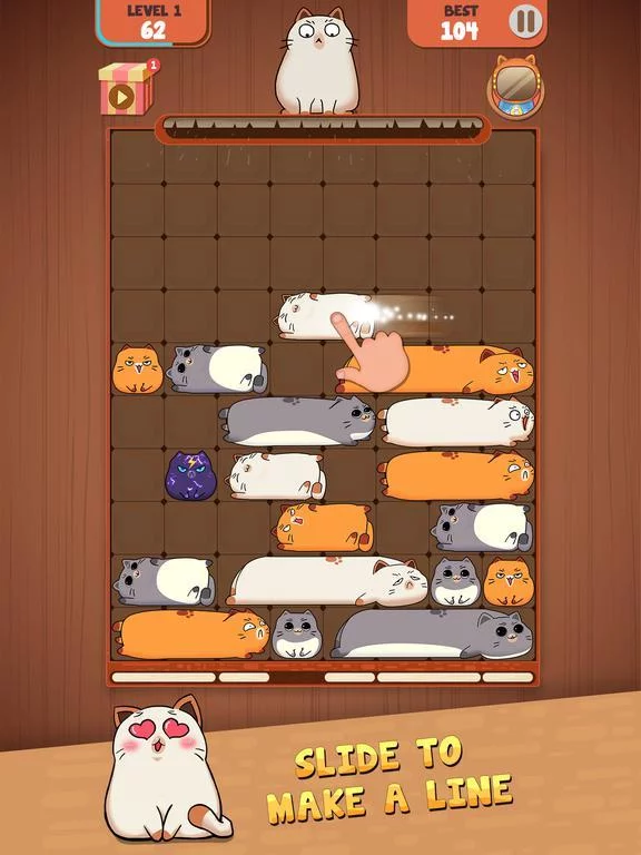 Изображение игры: Haru Cats: Slide Block Puzzle