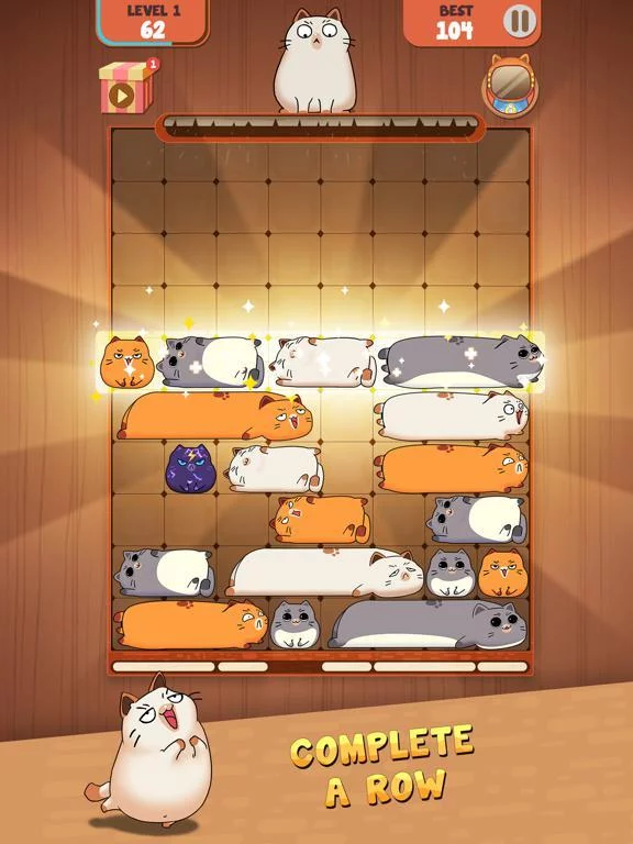Изображение игры: Haru Cats: Slide Block Puzzle