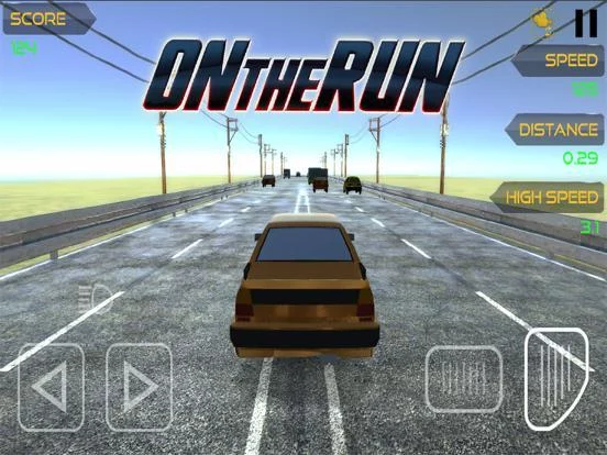 Изображение игры: On The Run Car Racing