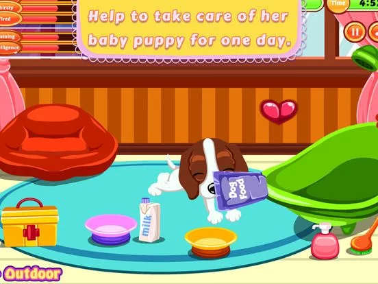 Изображение игры: Baby Doggy Day Care - start a brain challenge game