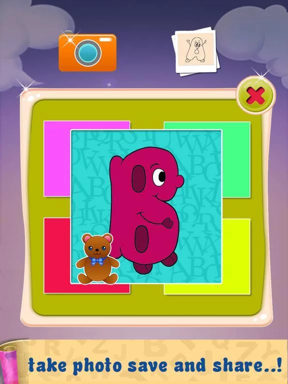 Изображение игры: Kids Coloring Book For Alphabets