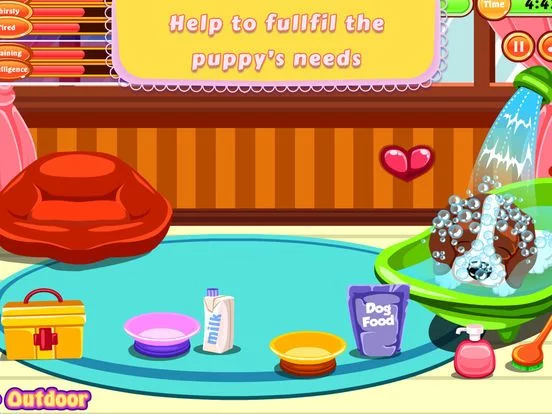 Изображение игры: Baby Doggy Day Care - start a brain challenge game