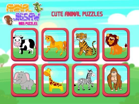 Изображение игры: Animal Jigsaw Kids Puzzle
