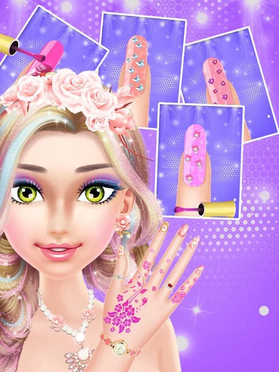 Изображение игры: Princess Nail Salon Makeover