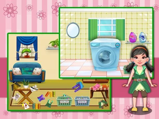 Изображение игры: Wash Laundry Game