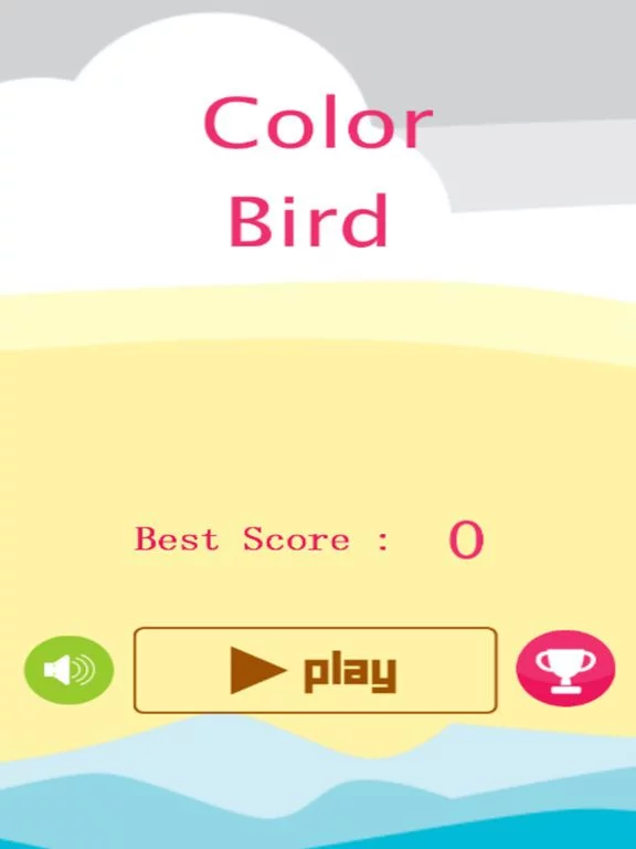 Изображение игры: Color bird Fly from color wall