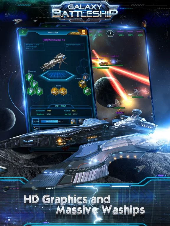 Изображение игры: Galaxy Battleship: Conquer