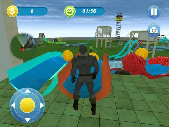 Изображение игры: Water Slide Superhero Game