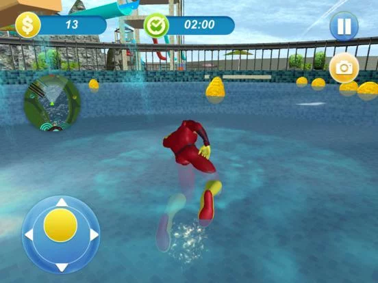 Изображение игры: Water Slide Superhero Game
