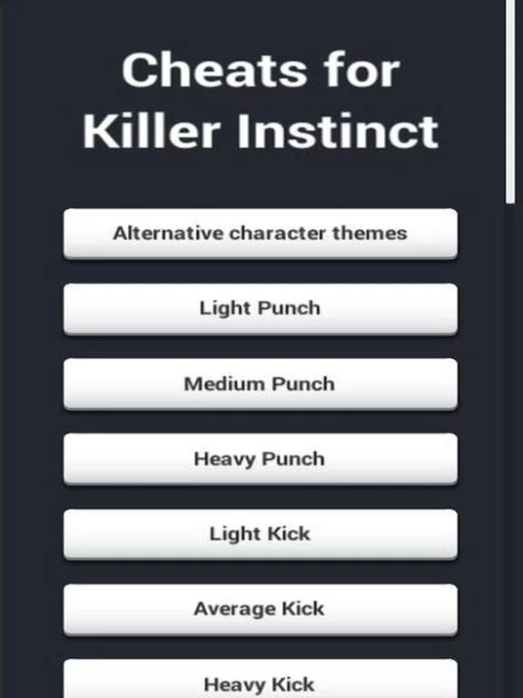 Изображение игры: Cheats for Killer Instinct