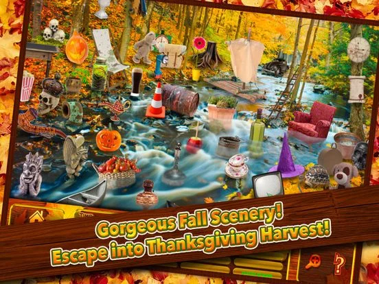 Изображение игры: Hidden Objects Thanksgiving Fall Harvest Puzzle