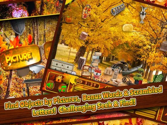 Изображение игры: Hidden Objects Thanksgiving Fall Harvest Puzzle