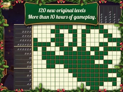 Изображение игры: Fill and Cross. Christmas Riddles Free