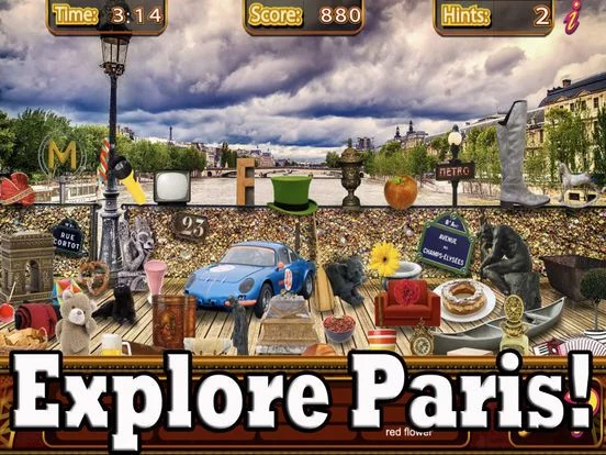 Изображение игры: Hidden Objects Paris Adventure Object Time Puzzle