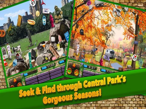 Изображение игры: Hidden Objects Central Park New York City Gardens