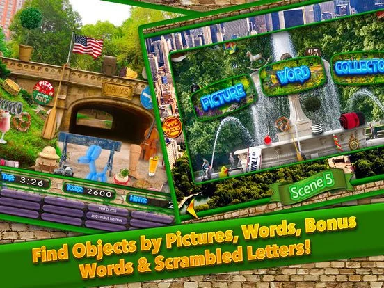 Изображение игры: Hidden Objects Central Park New York City Gardens
