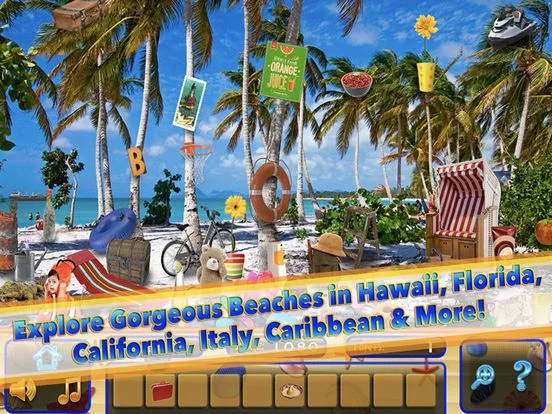 Изображение игры: Hidden Object Summer Beach Vacation Spy Objects