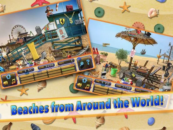 Изображение игры: Hidden Object Summer Beach Vacation Spy Objects