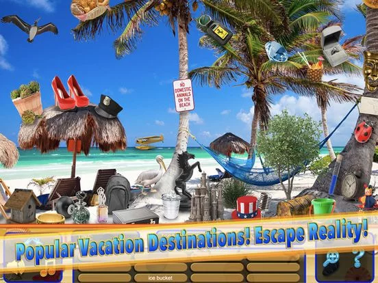 Изображение игры: Hidden Object Summer Beach Vacation Spy Objects