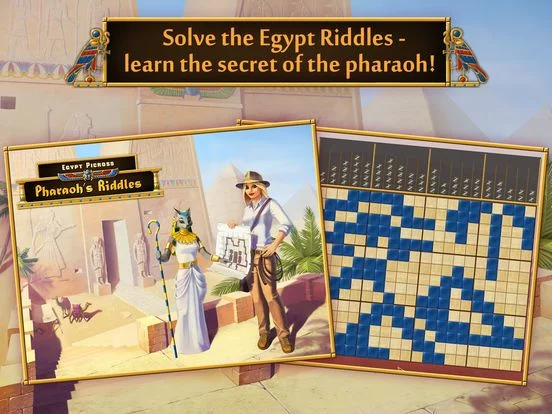 Изображение игры: Egypt Picross. Pharaoh's Riddles. Griddlers Game Free
