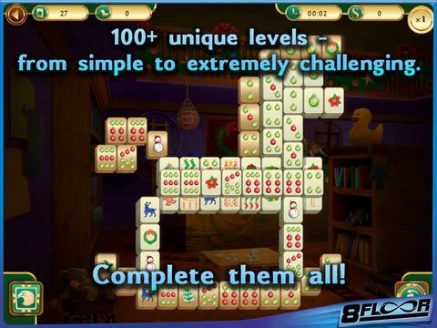 Изображение игры: Mahjong Christmas Free