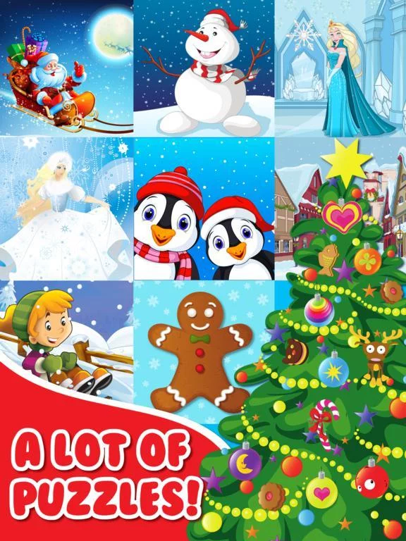 Изображение игры: Christmas Jigsaw Puzzle.s Free for Toddler.s Kid.s