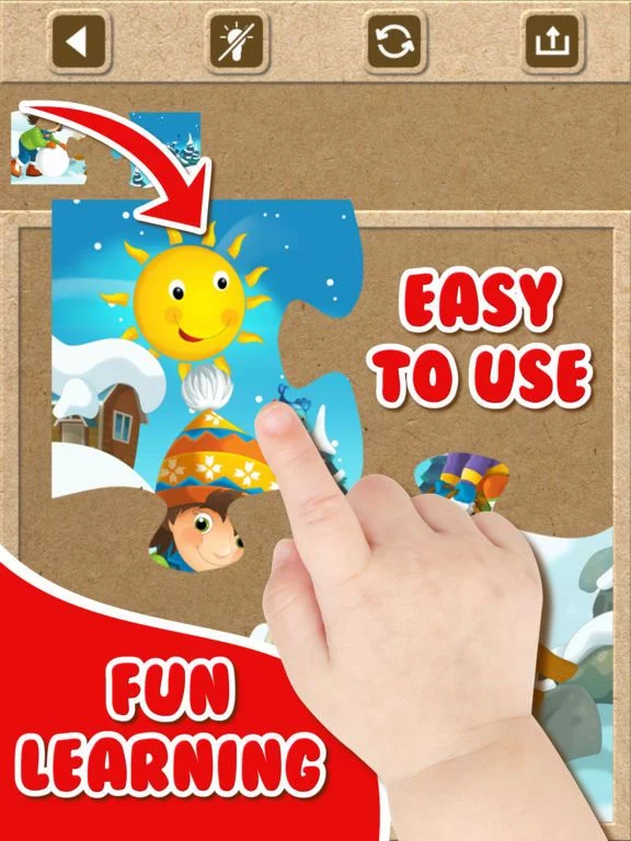 Изображение игры: Christmas Jigsaw Puzzle.s Free for Toddler.s Kid.s