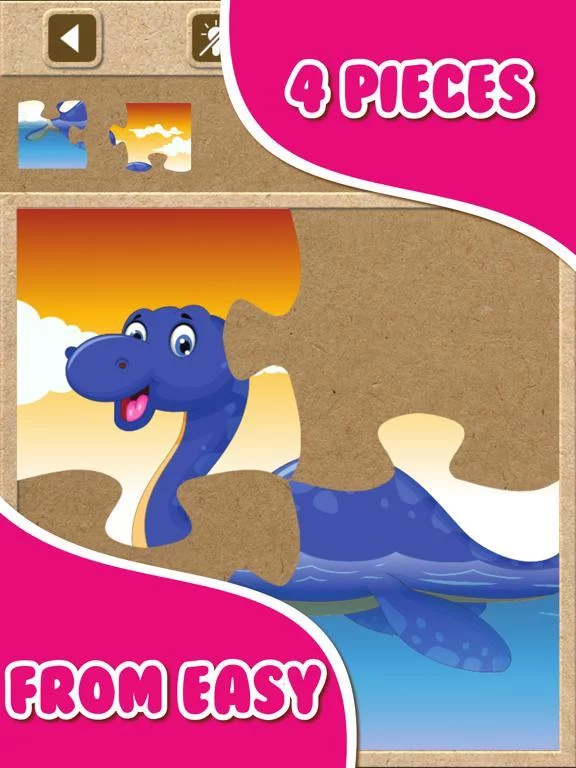 Изображение игры: Dinosaur Jigsaw Puzzle Games.