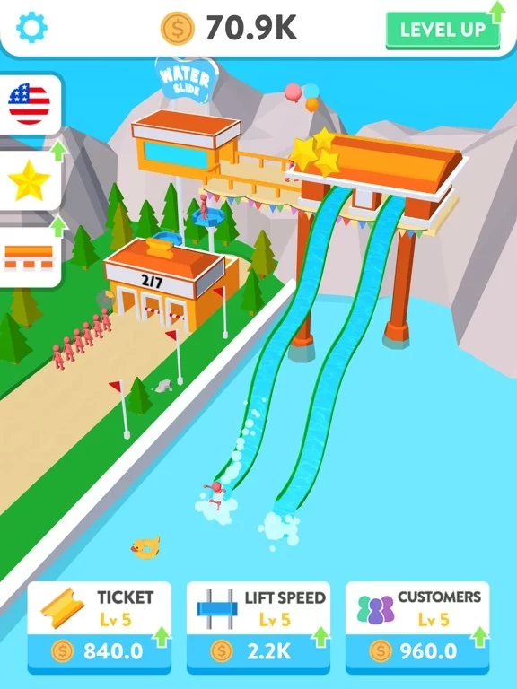 Изображение игры: Idle Water Slide