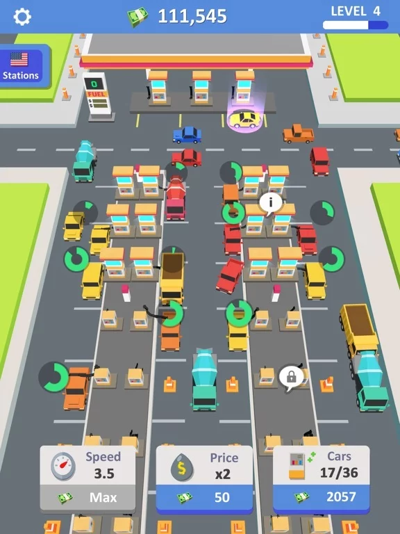 Изображение игры: Idle Gas Station Inc