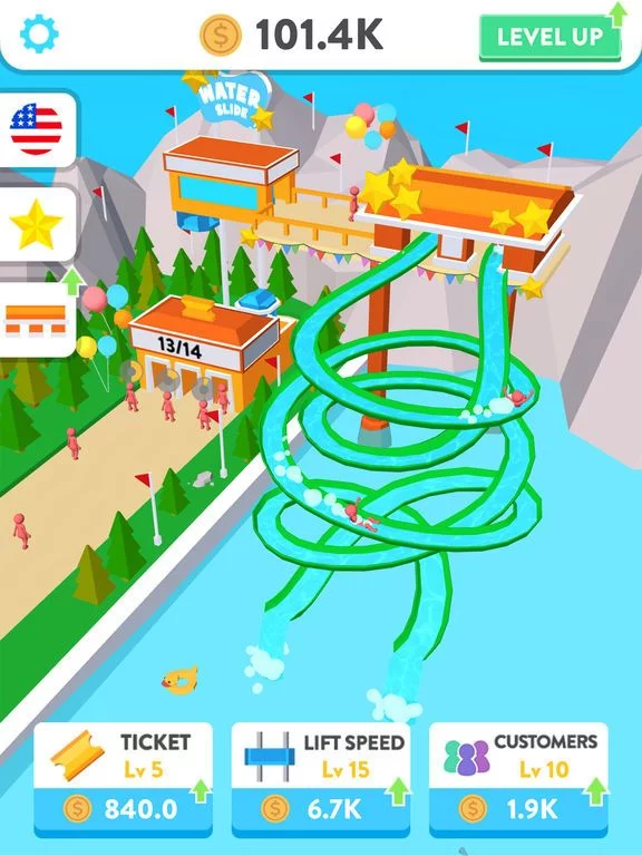 Изображение игры: Idle Water Slide