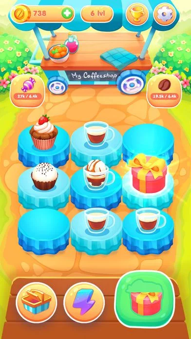 Изображение игры: Cafe Merge: Dessert Maker