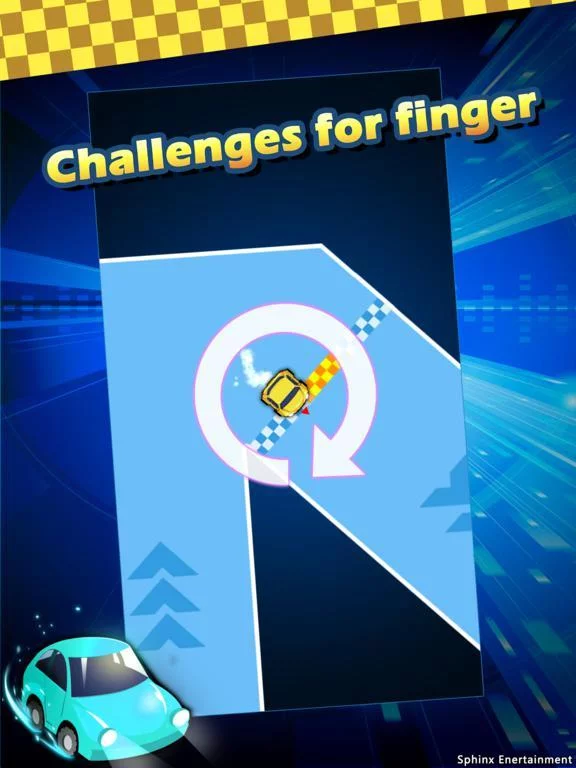 Изображение игры: Spin Road: Finger Driver