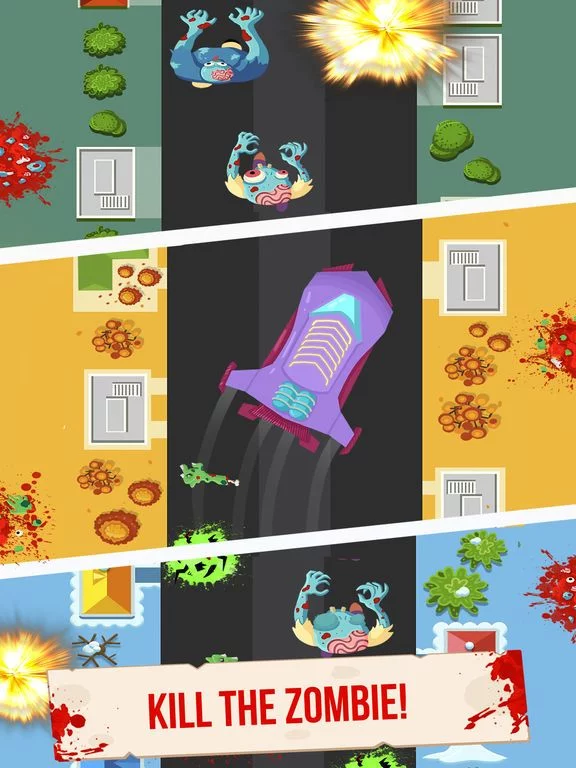 Изображение игры: Zombie Drift: Smashy road trip