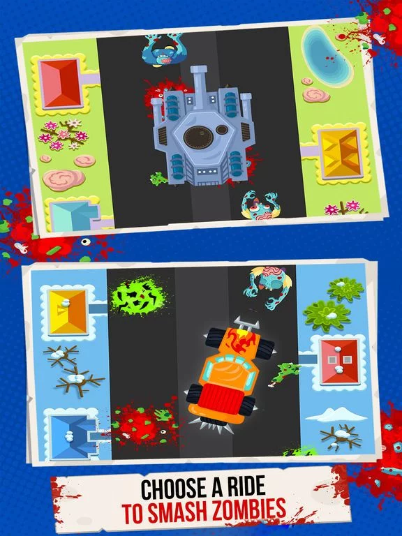 Изображение игры: Zombie Drift: Smashy road trip