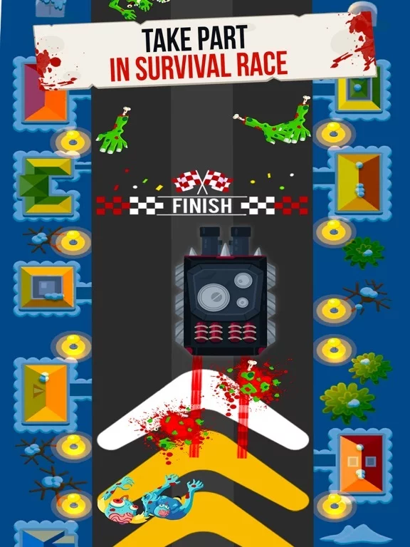 Изображение игры: Zombie Drift: Smashy road trip