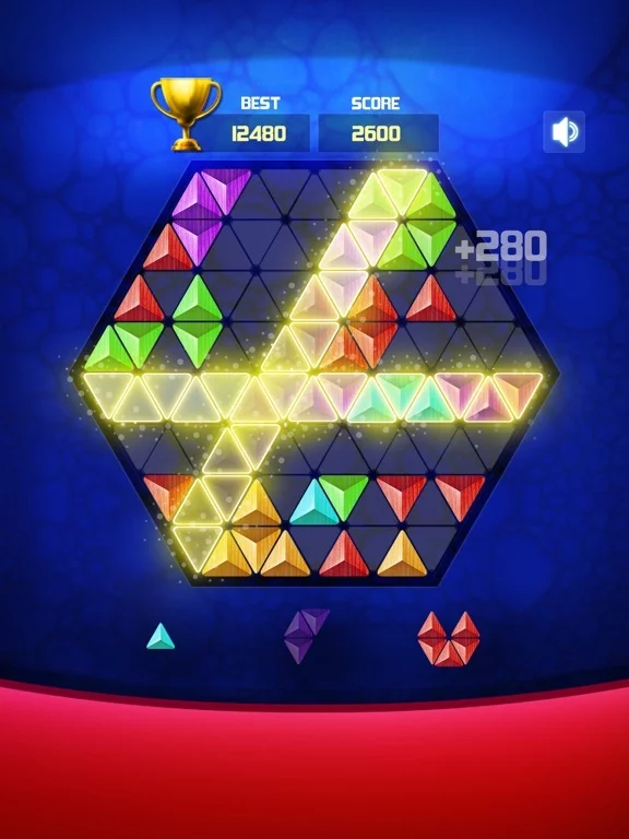 Изображение игры: Hexa: Block Triangle Puzzle