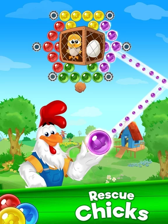 Изображение игры: Farm Bubbles Bubble Shooter