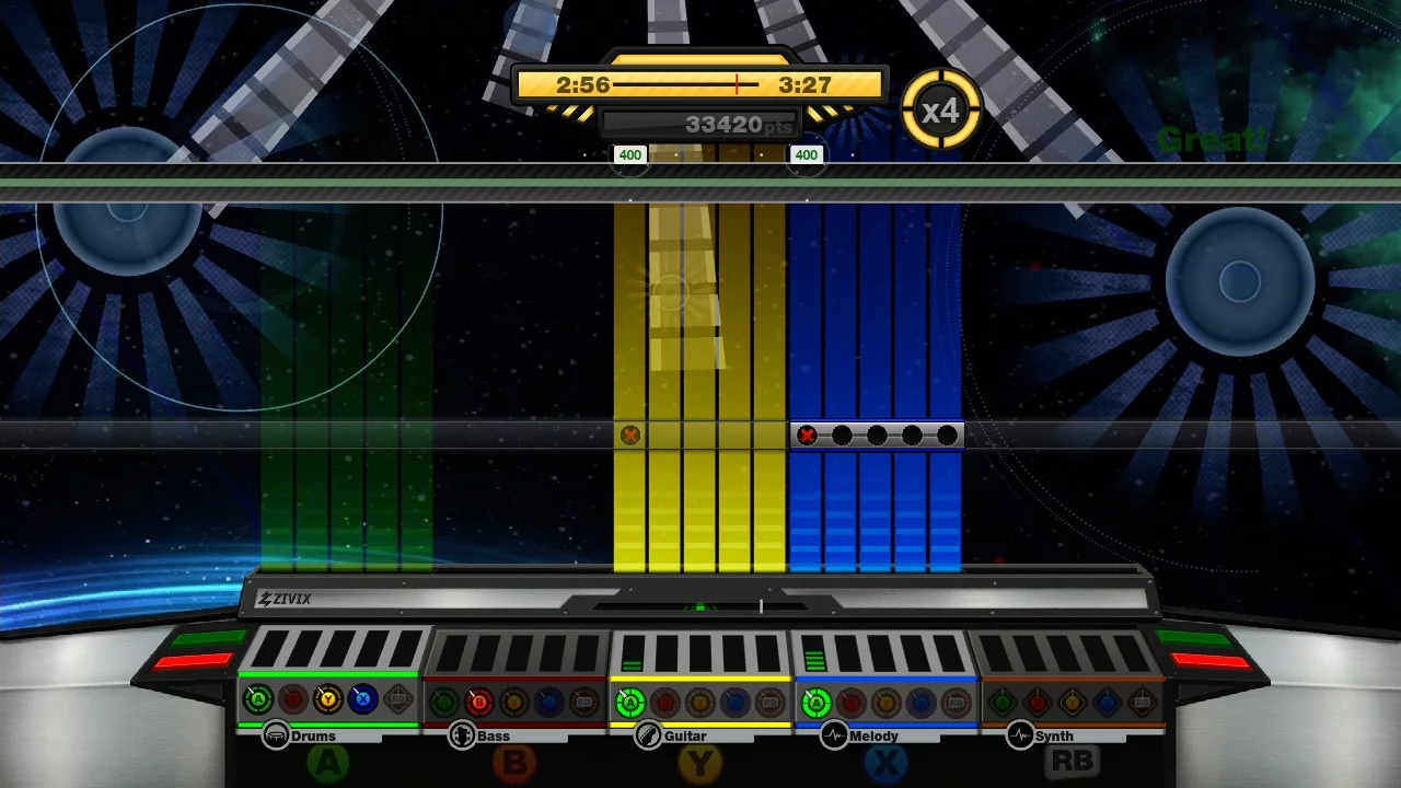 Изображение игры: JAM Live Music Arcade