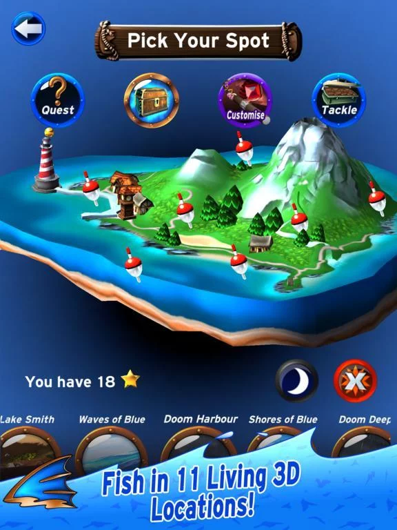Изображение игры: FLICK FISHING