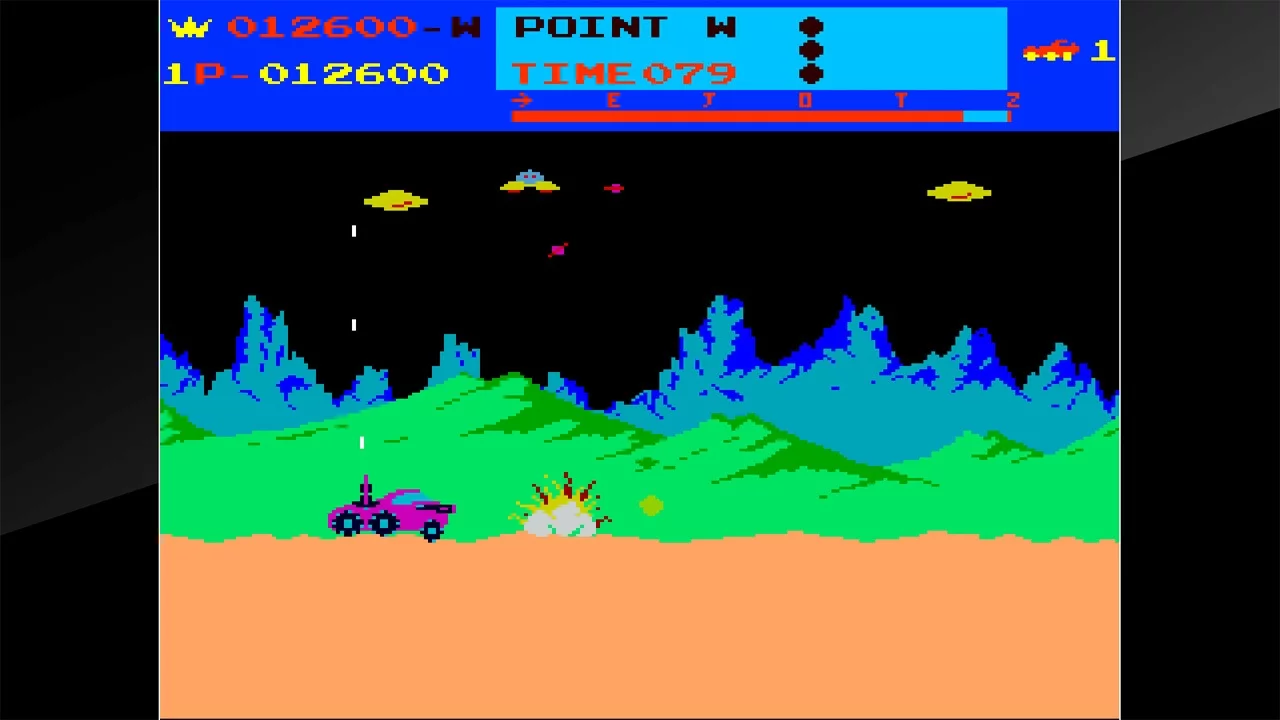 Изображение игры: Arcade Archives MOON PATROL