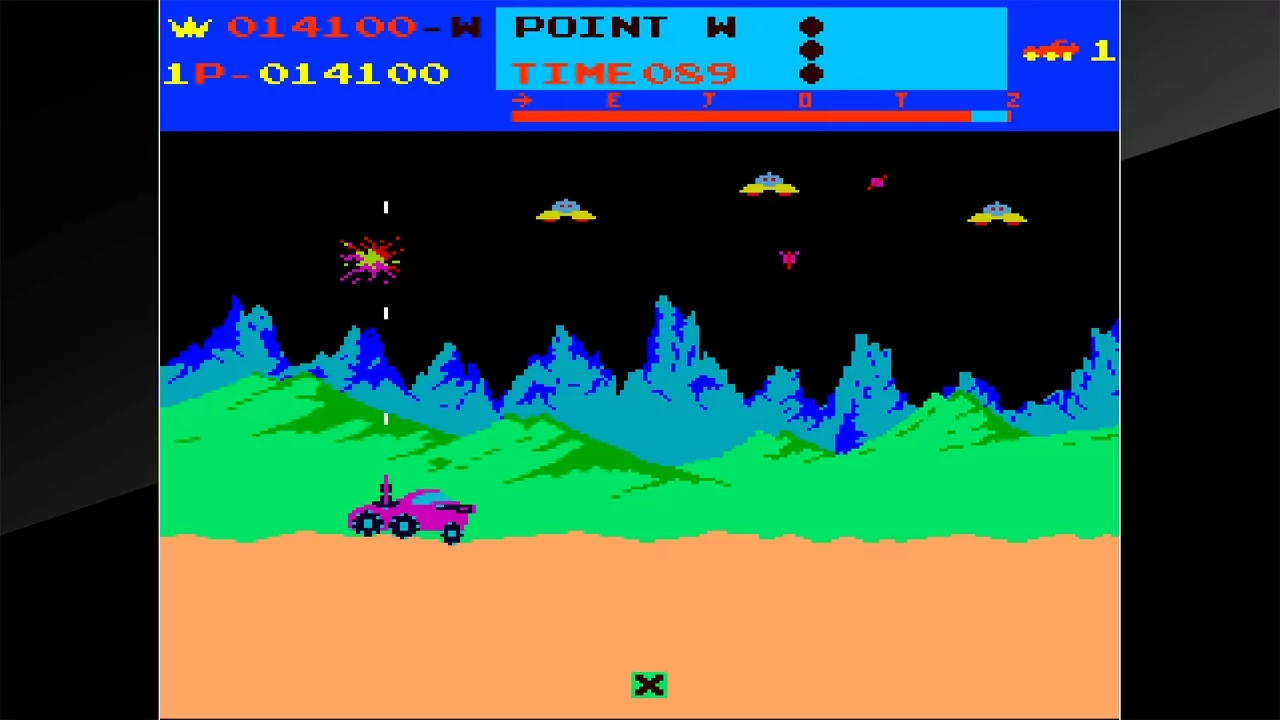Изображение игры: Arcade Archives MOON PATROL