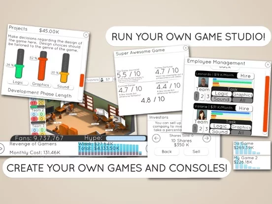 Изображение игры: Game Studio Tycoon 2