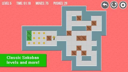 Изображение игры: Sokoban Original & Extra