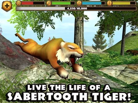 Изображение игры: Sabertooth Tiger Simulator