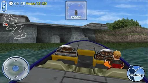 Изображение игры: Bass Fishing 3D on the Boat